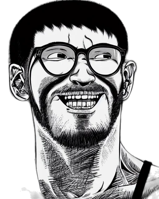 face, creature, mask, comic book art transparent PNG cut-out