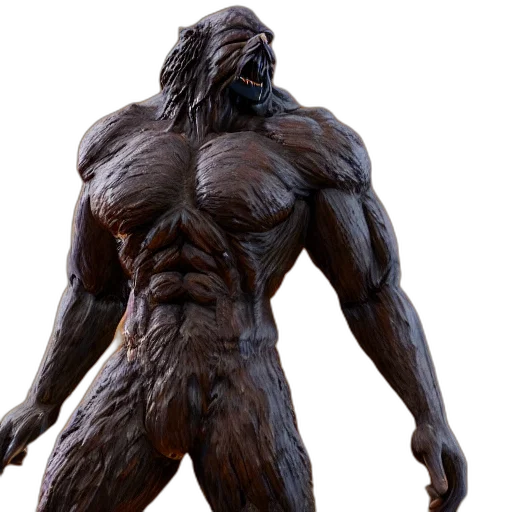 creature, animal, 3d render, concept art transparent PNG cut-out