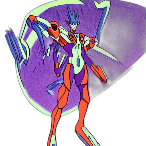 robot, creature, staff, mask transparent PNG cut-out