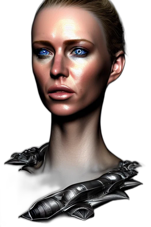 robot, face, jewelry, crown transparent PNG cut-out