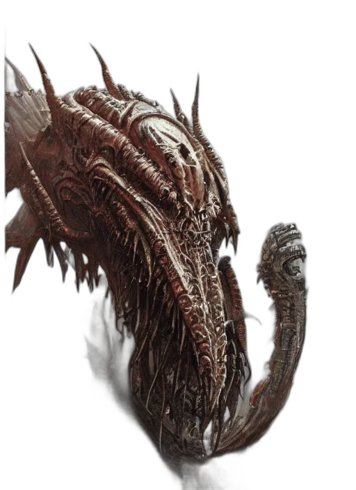 dragon, creature, animal, hair transparent PNG cut-out