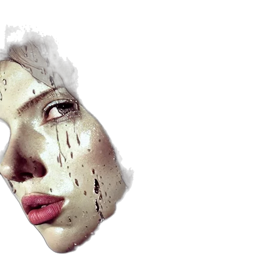 face, mask, photorealistic, 3d render transparent PNG cut-out