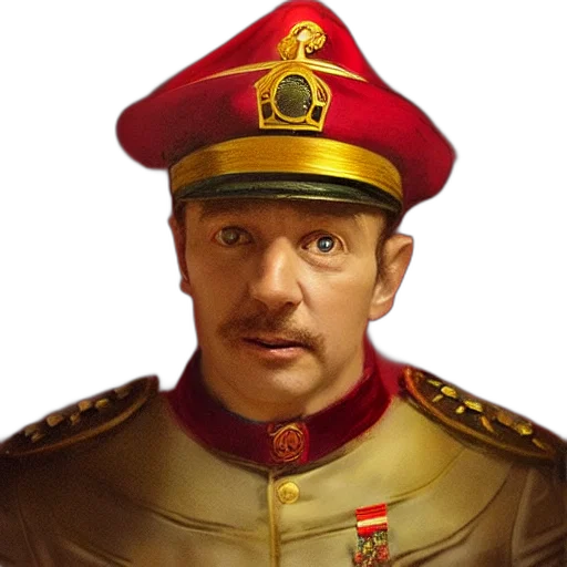 staff, hat, face, jacket transparent PNG cut-out