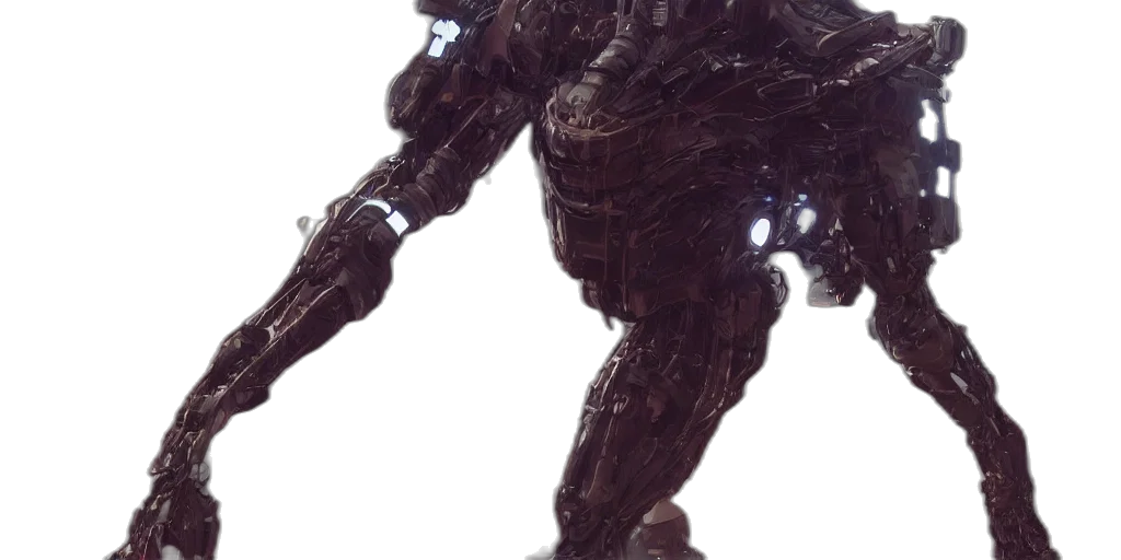 robot, creature, face, weapon transparent PNG cut-out