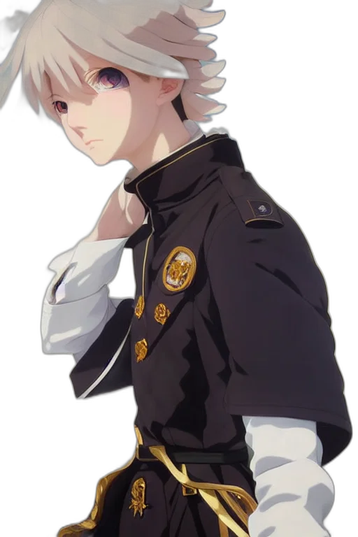 jacket, staff, crown, weapon transparent PNG cut-out
