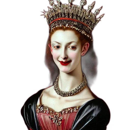 crown, jewelry, face, photorealistic transparent PNG cut-out