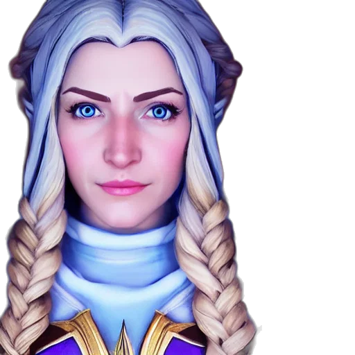 face, staff, crown, fantasy art transparent PNG cut-out