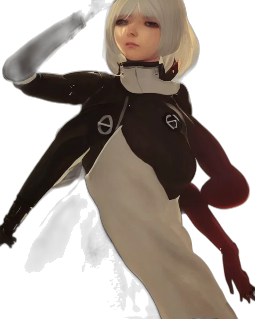 staff, jacket, robot, weapon transparent PNG cut-out