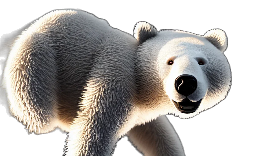 animal, creature, 3d render, photorealistic transparent PNG cut-out