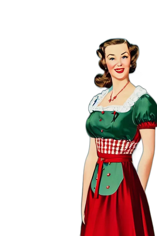 dress, staff, cartoon, photorealistic transparent PNG cut-out