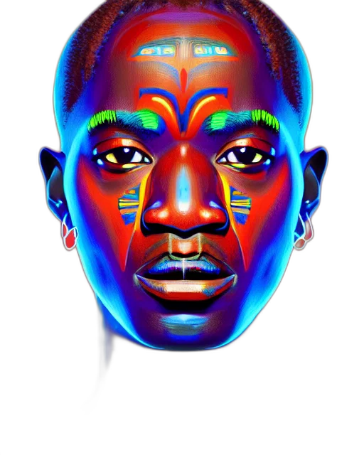 face, mask, robot, crown transparent PNG cut-out