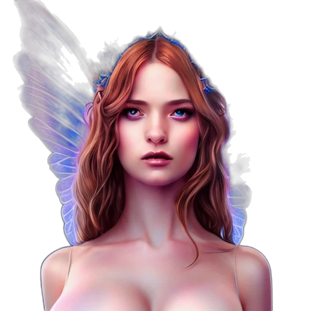 face, fantasy art, photorealistic, concept art transparent PNG cut-out