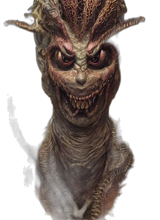 creature, dragon, face, mask transparent PNG cut-out
