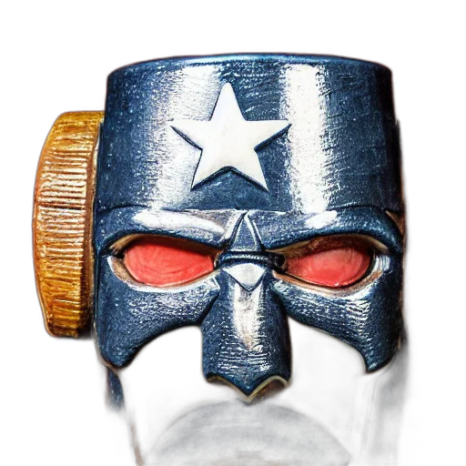mask, jewelry, comic book art, closeup transparent PNG cut-out