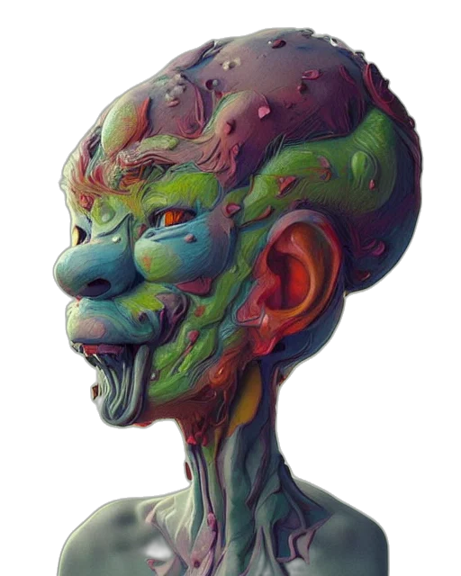 face, creature, mask, robot transparent PNG cut-out