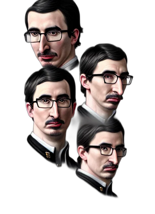face, concept art, cartoon, comic book art transparent PNG cut-out