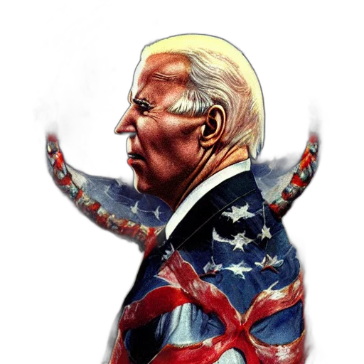 creature, staff, concept art, patriotic transparent PNG cut-out