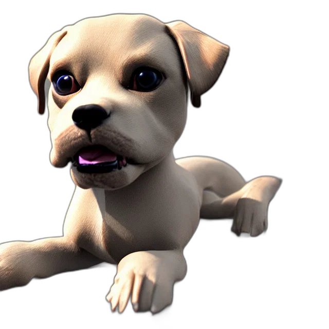 animal, staff, creature, 3d render transparent PNG cut-out