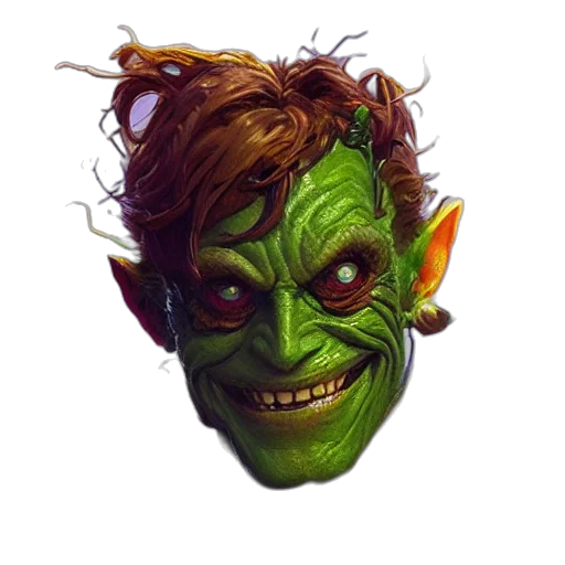 mask, face, creature, staff transparent PNG cut-out