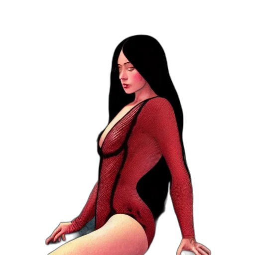 dress, comic book art, concept art, fantasy art transparent PNG cut-out