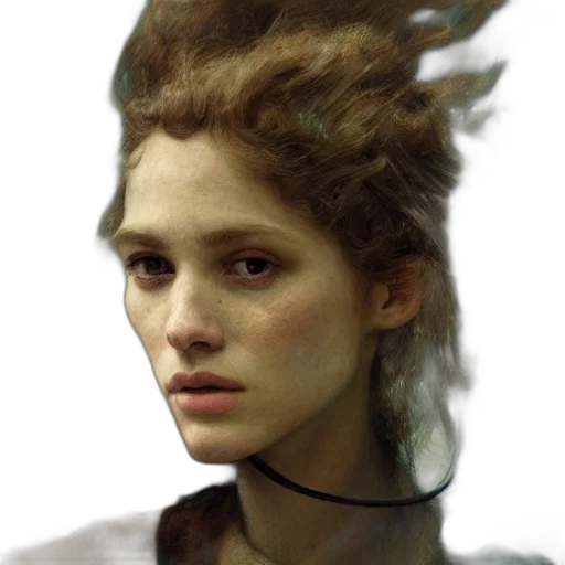 face, hair, crown, mask transparent PNG cut-out