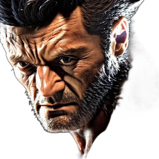 face, concept art, photorealistic, 3d render transparent PNG cut-out