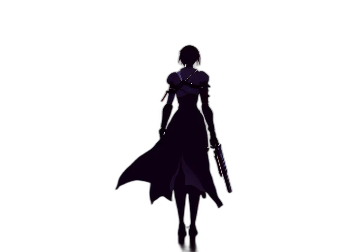 dress, staff, sword, weapon transparent PNG cut-out