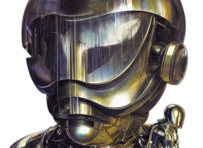 robot, mask, cyberpunk, concept art transparent PNG cut-out