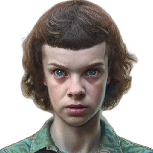 face, creature, hair, jacket transparent PNG cut-out