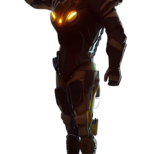 robot, staff, weapon, mask transparent PNG cut-out