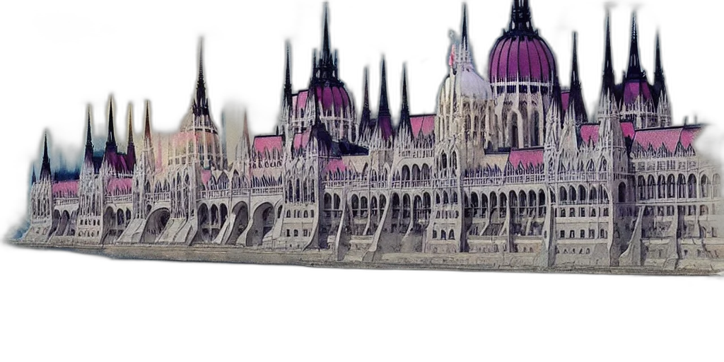 crown, building, 3d render, concept art transparent PNG cut-out