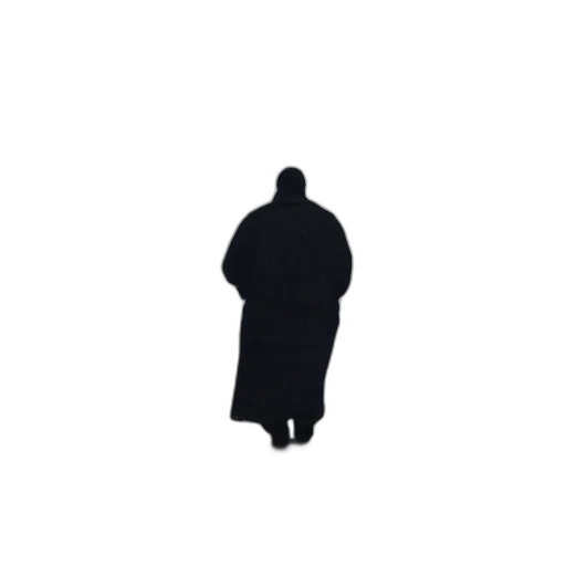 jacket, dress, staff, creature transparent PNG cut-out