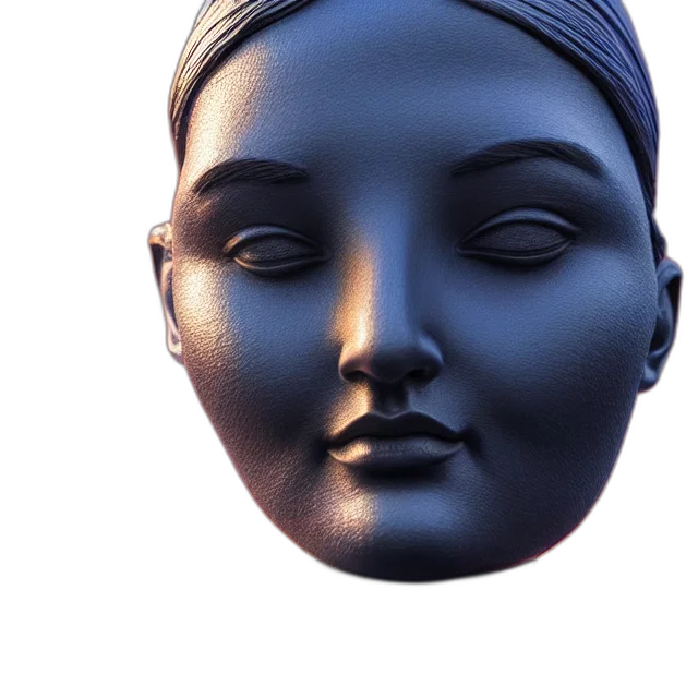 mask, face, crown, jewelry transparent PNG cut-out