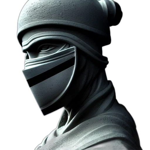 mask, face, staff, weapon transparent PNG cut-out