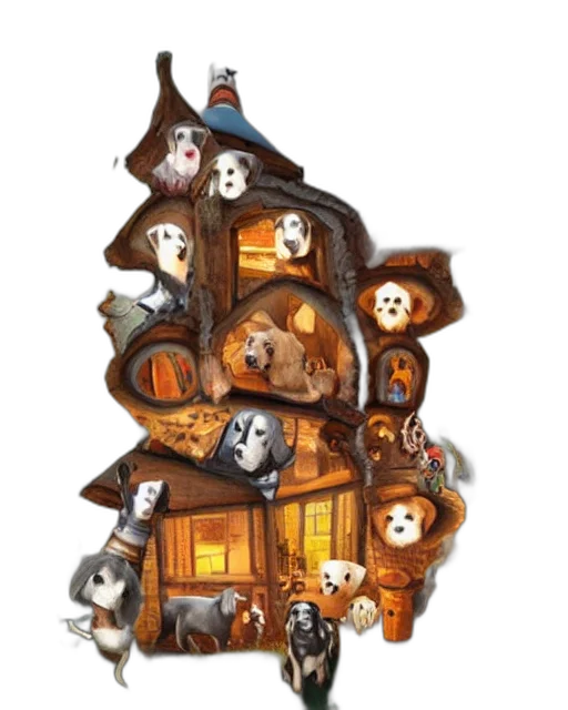 furniture, building, concept art, fantasy art transparent PNG cut-out
