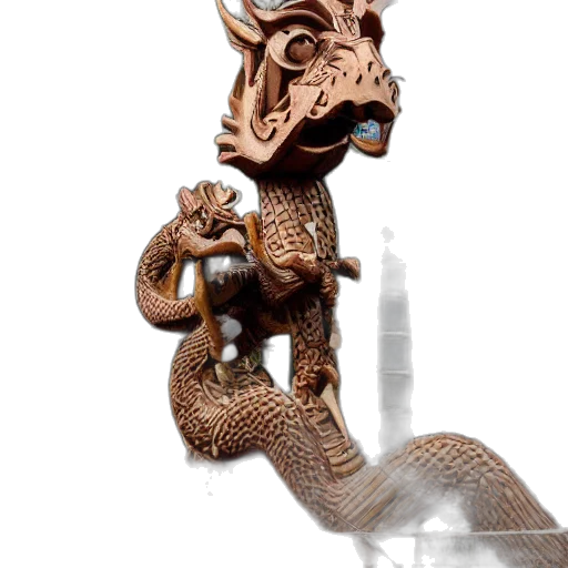 dragon, staff, creature, jewelry transparent PNG cut-out