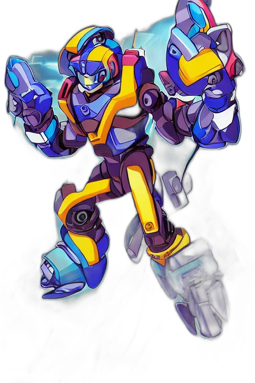 robot, weapon, concept art, pixel art transparent PNG cut-out