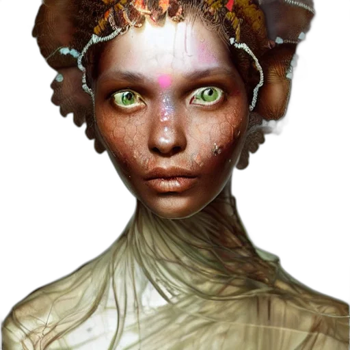 face, creature, crown, mask transparent PNG cut-out