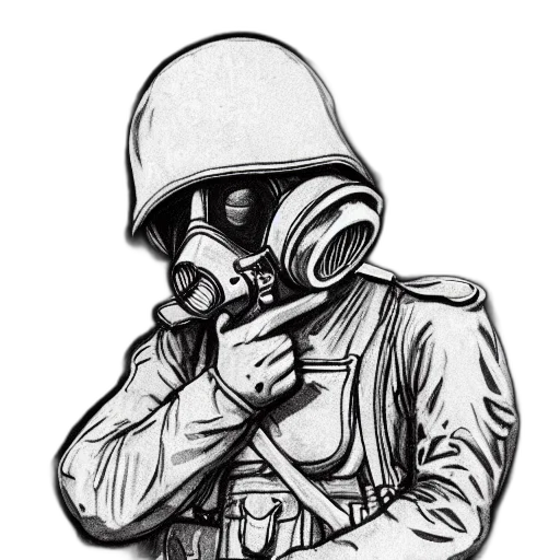 mask, jacket, face, pencil sketch transparent PNG cut-out