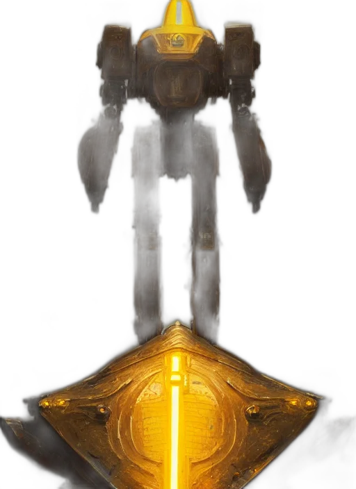 robot, sword, weapon, crown transparent PNG cut-out