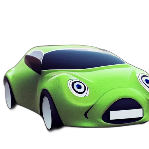 car, robot, 3d render, concept art transparent PNG cut-out