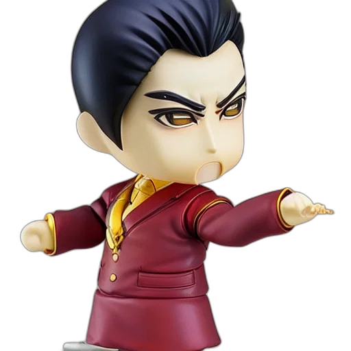 goro, majima, yakuza, nendoroid transparent PNG cut-out