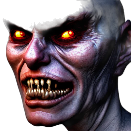 face, creature, mask, staff transparent PNG cut-out