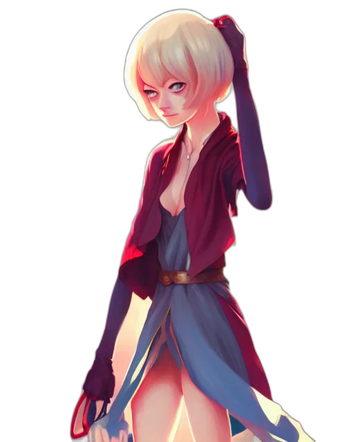 dress, jacket, staff, sword transparent PNG cut-out