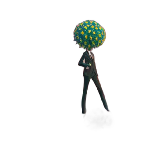 umbrella, staff, jacket, hat transparent PNG cut-out