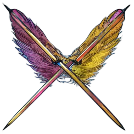 sword, staff, weapon, jewelry transparent PNG cut-out