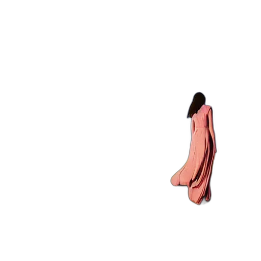 shoes, dress, umbrella, hair transparent PNG cut-out