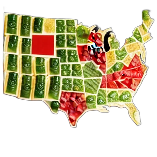 green, map, united, states transparent PNG cut-out
