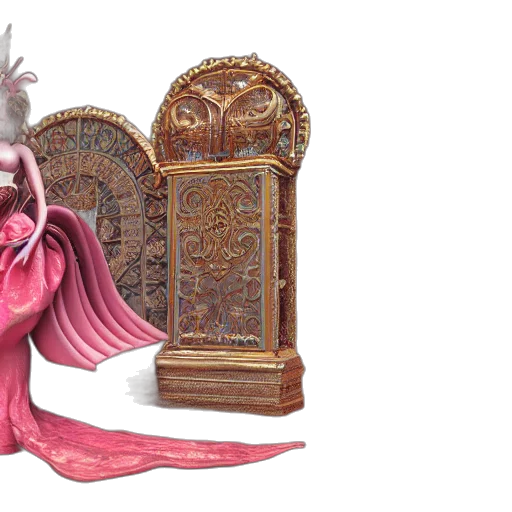 furniture, crown, 3d render, concept art transparent PNG cut-out