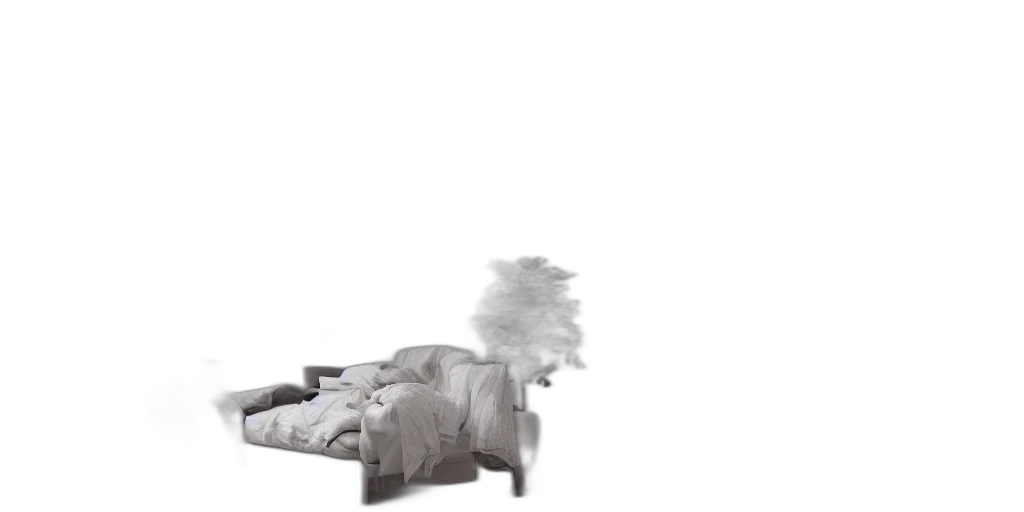 furniture, hair, creature, 3d render transparent PNG cut-out